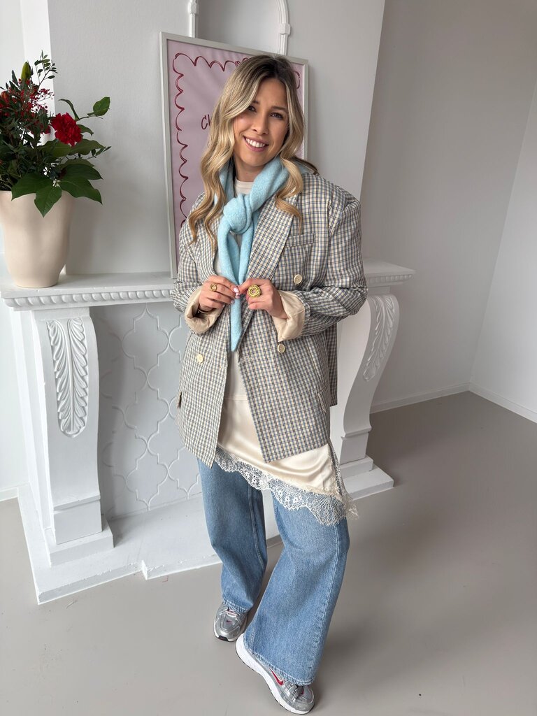 Sofia blazer blue/beige