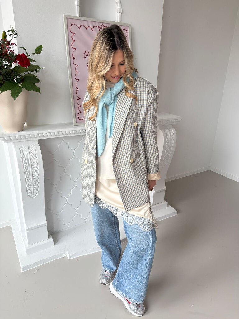 Sofia blazer blue/beige