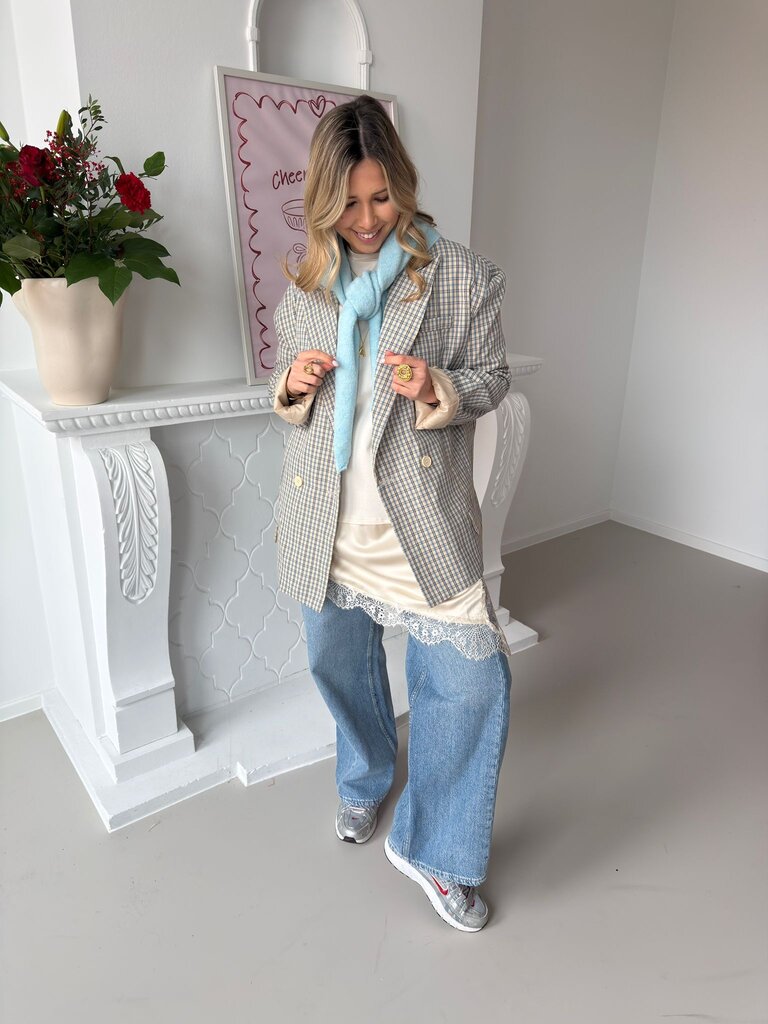 Sofia blazer blue/beige