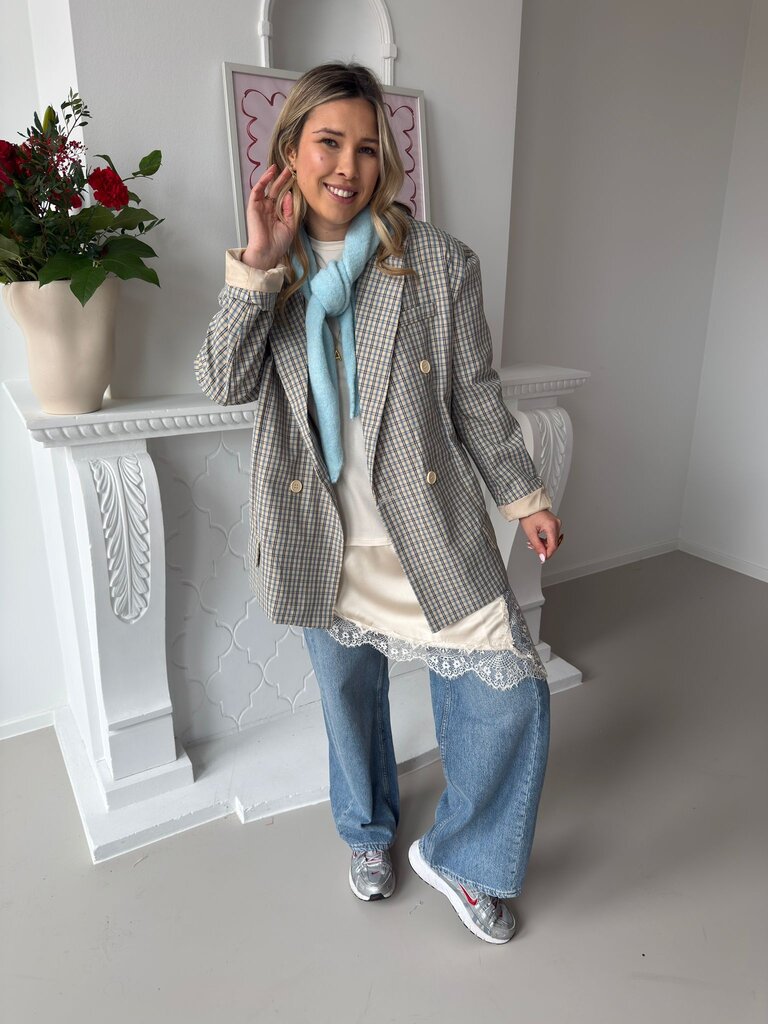 Sofia blazer blue/beige