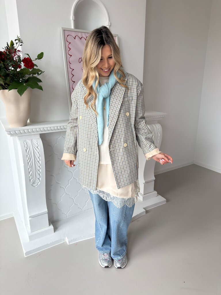 Sofia blazer blue/beige