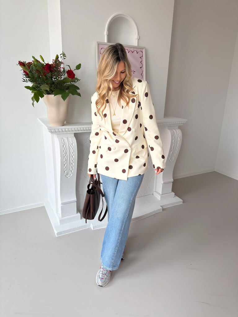 Jessie blazer ecru/brown