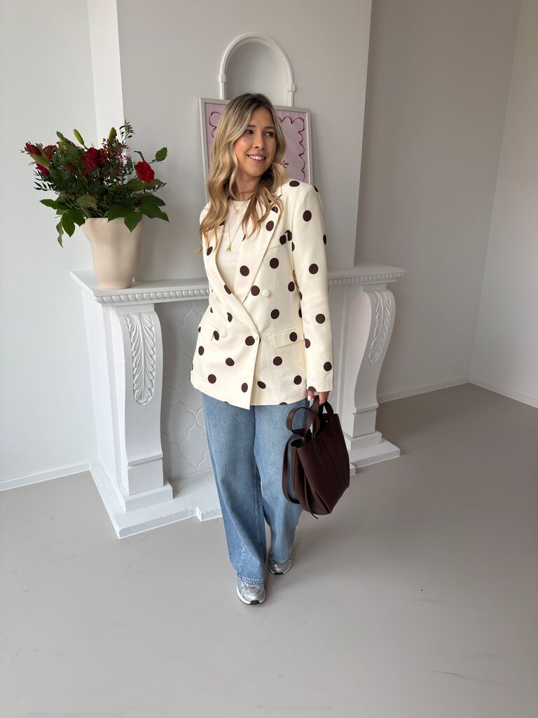 Jessie blazer ecru/brown