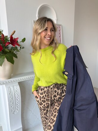 Steph knit lime green