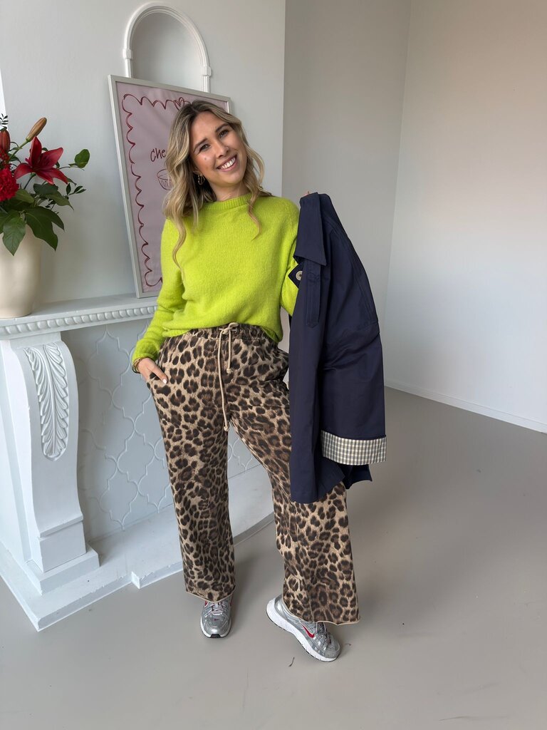 Steph knit lime green