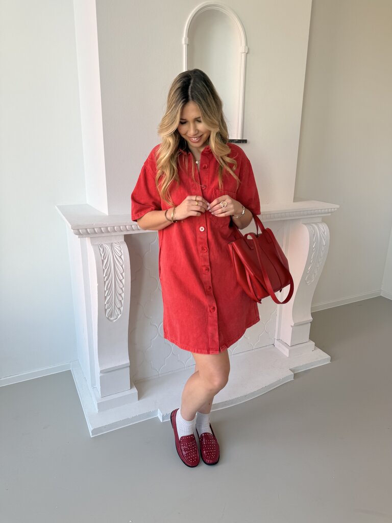 Gigi dress red