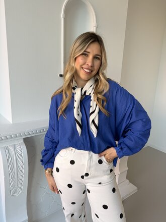 Louisa blouse cobalt blue