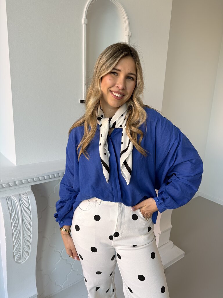Louisa blouse cobalt blue
