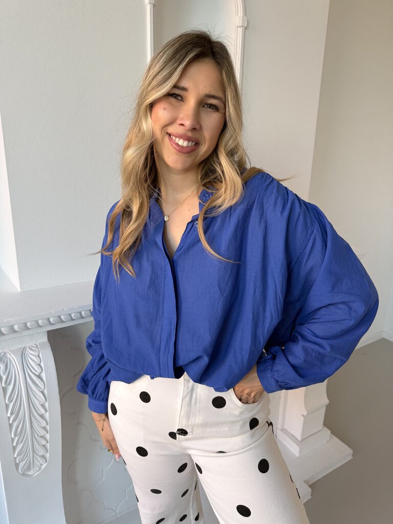 Louisa blouse cobalt blue