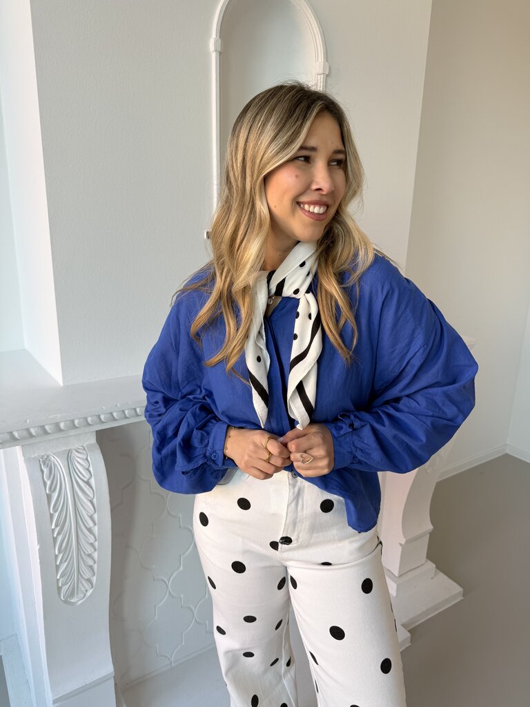 Louisa blouse cobalt blue