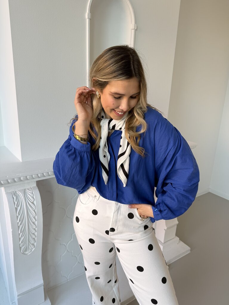 Louisa blouse cobalt blue