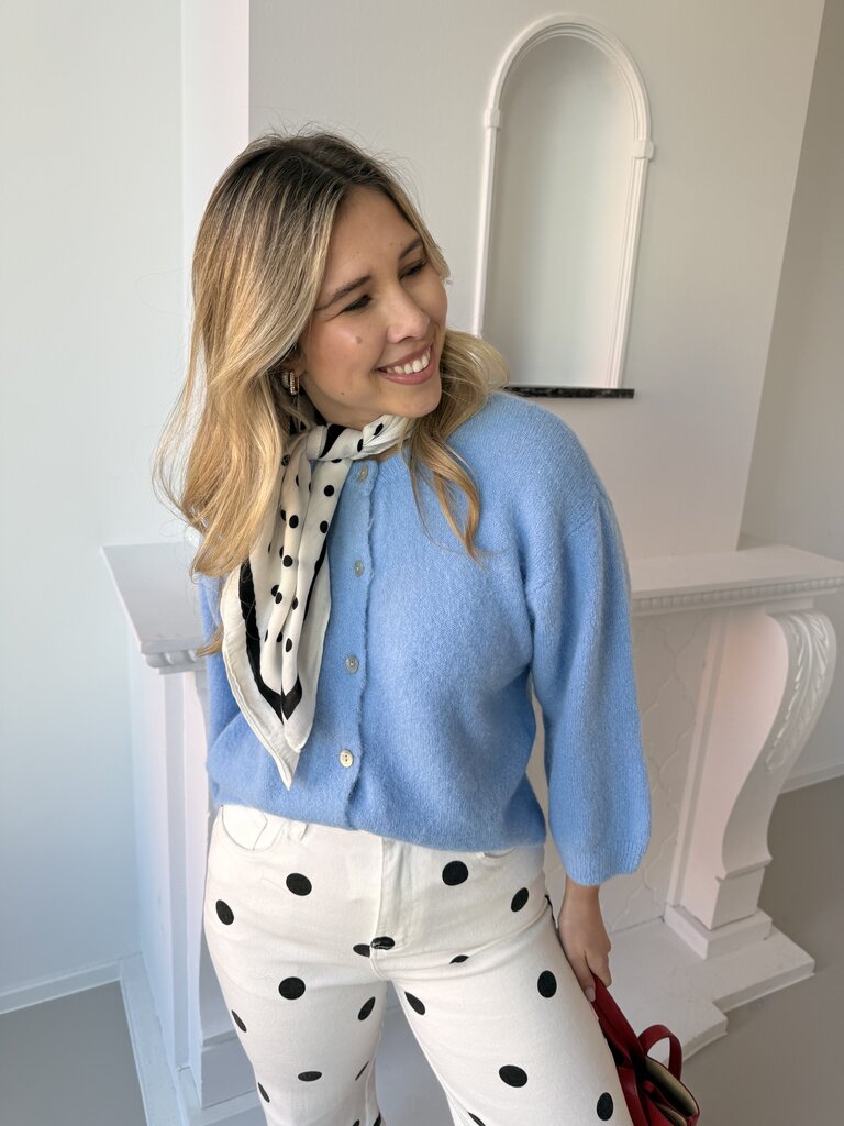 Romy knit baby blue