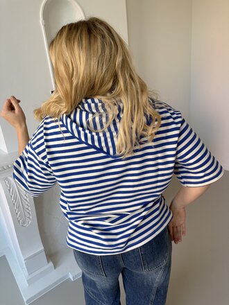 Avalon t-shirt with scarf blue