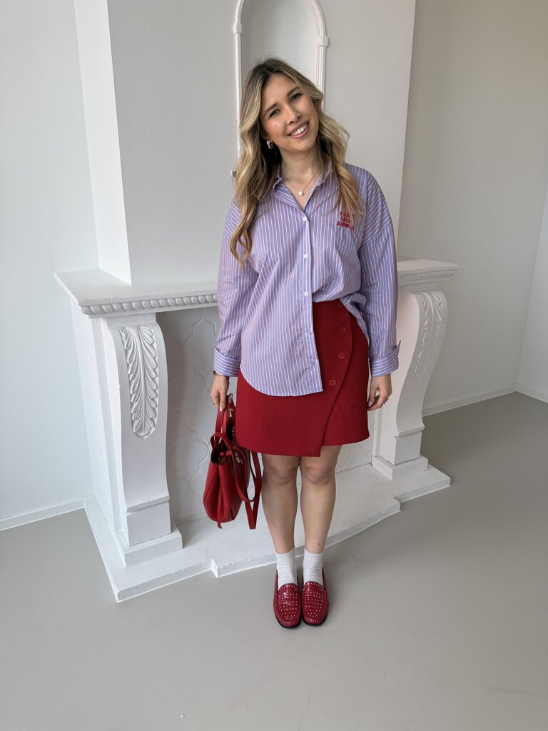 Sammy shirt blue/red