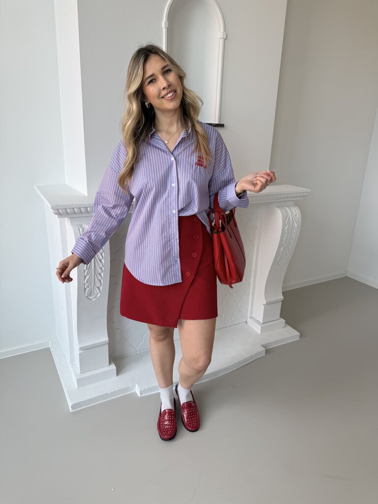 Sammy shirt blue/red