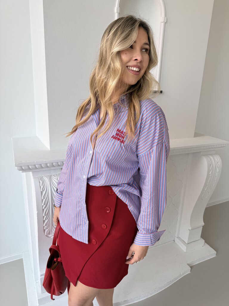 Sammy shirt blue/red