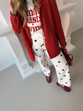 Teddie blazer red
