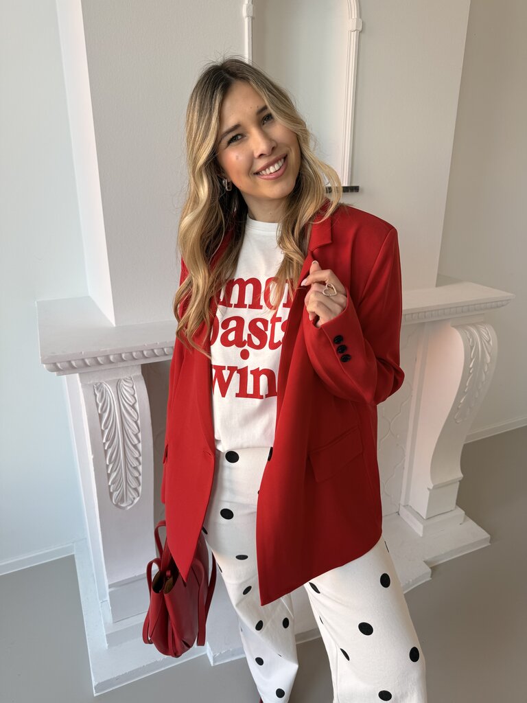 Teddie blazer red