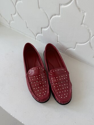 Jolene loafers red