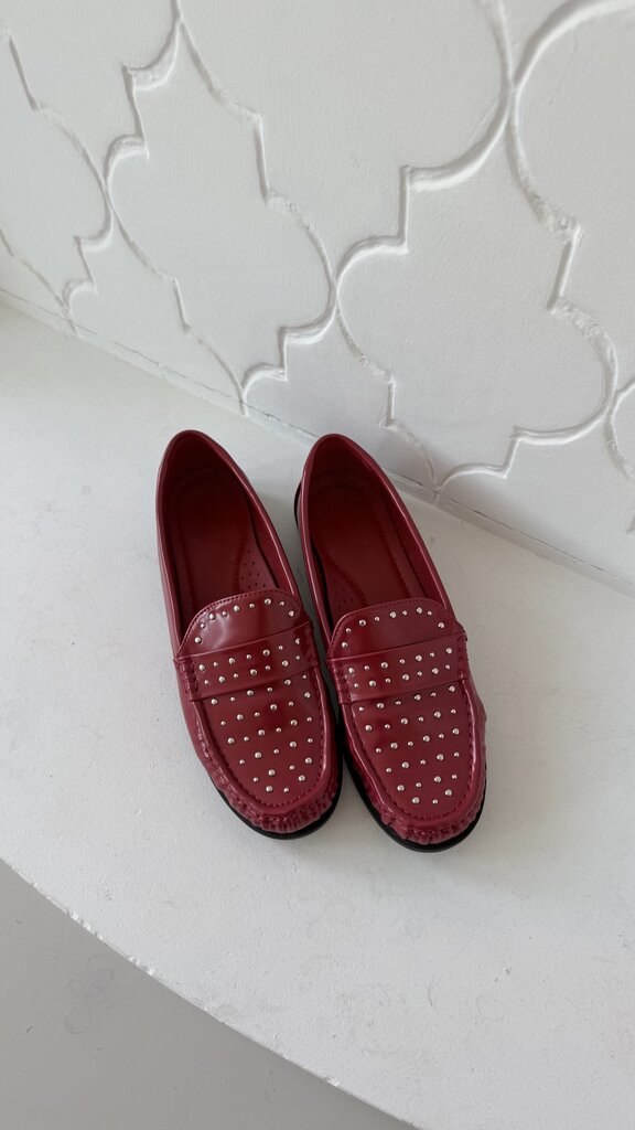 Jolene loafers red