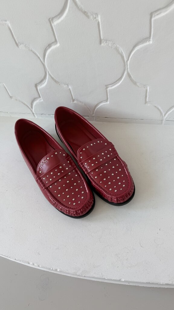 Jolene loafers red