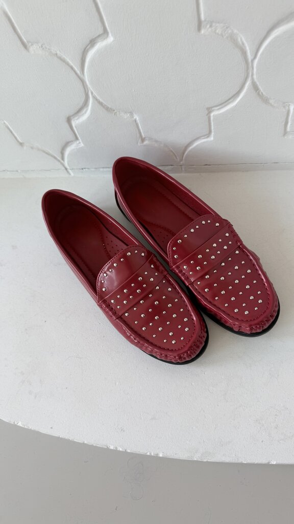 Jolene loafers red