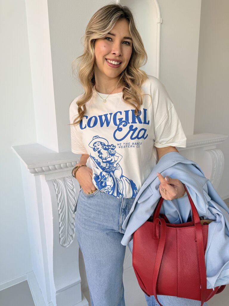Cowgirl t-shirt blue