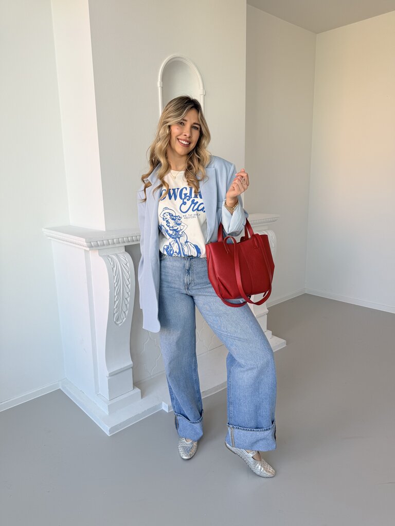 Cowgirl t-shirt blue