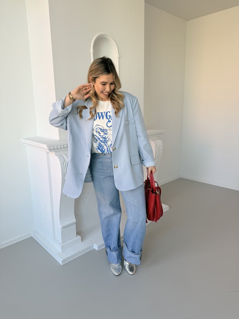 Julia blazer baby blue