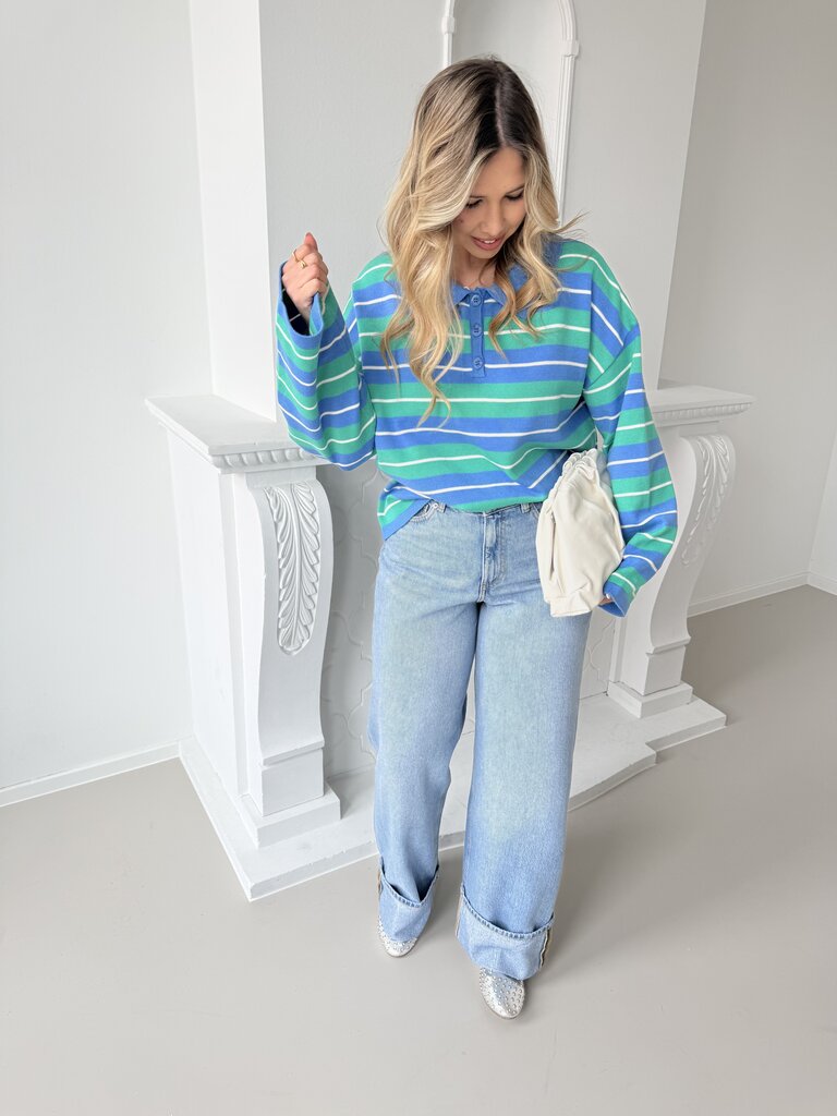 Balou knit sea green/blue