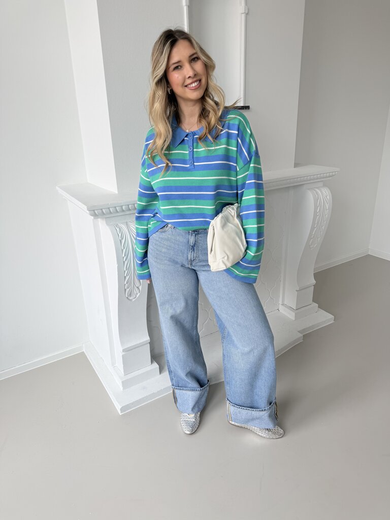 Balou knit sea green/blue