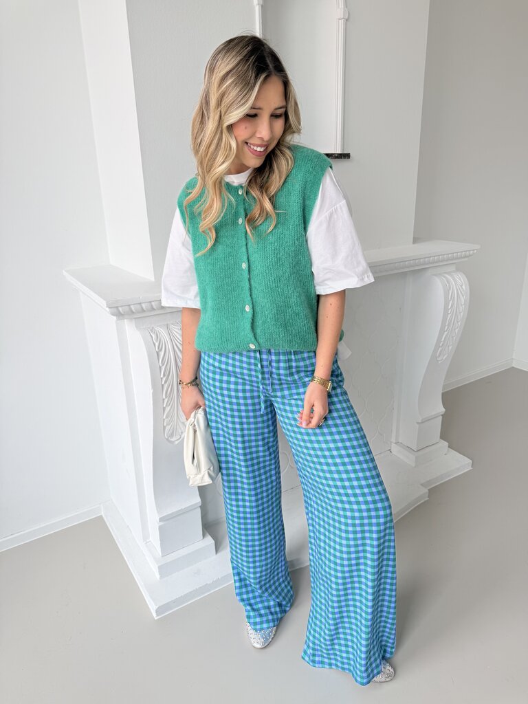Kate pantalon blue/sea green
