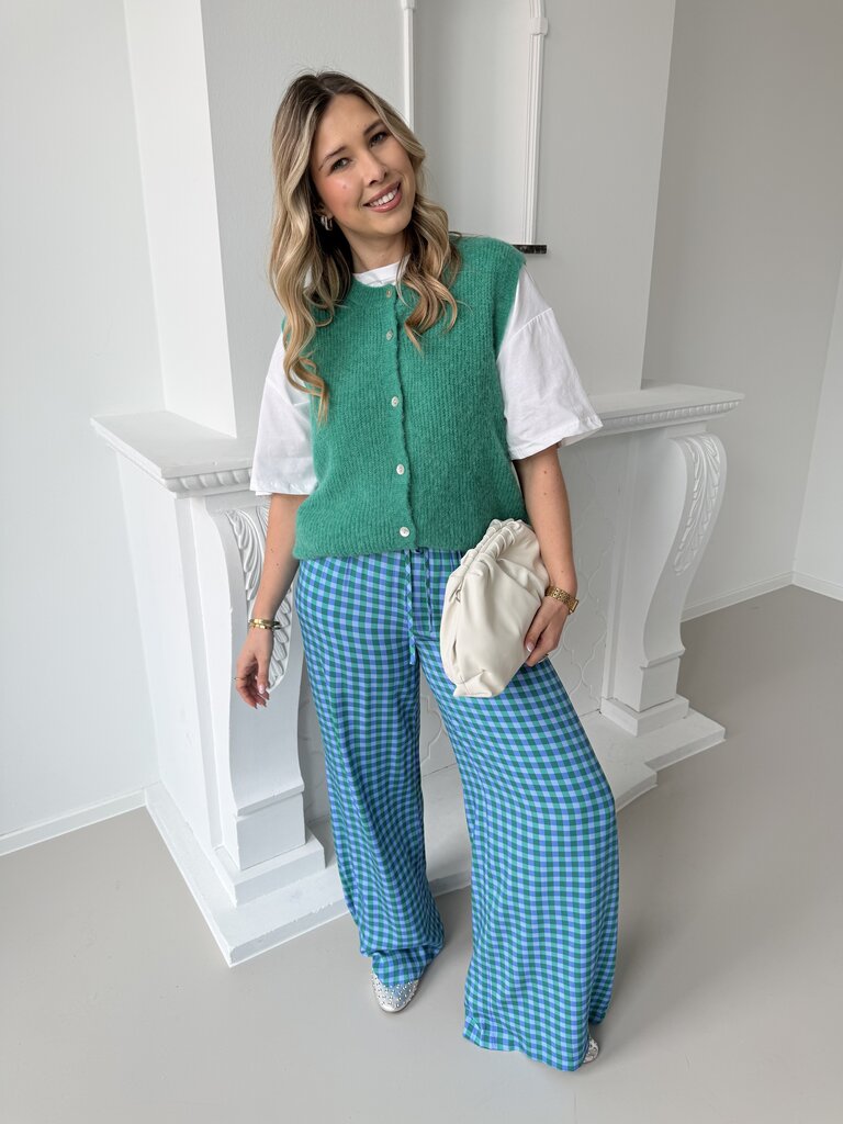 Kate pantalon blue/sea green