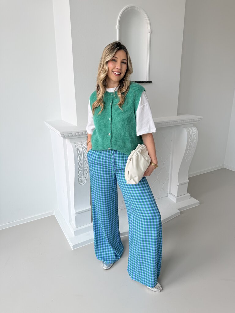 Kate pantalon blue/sea green