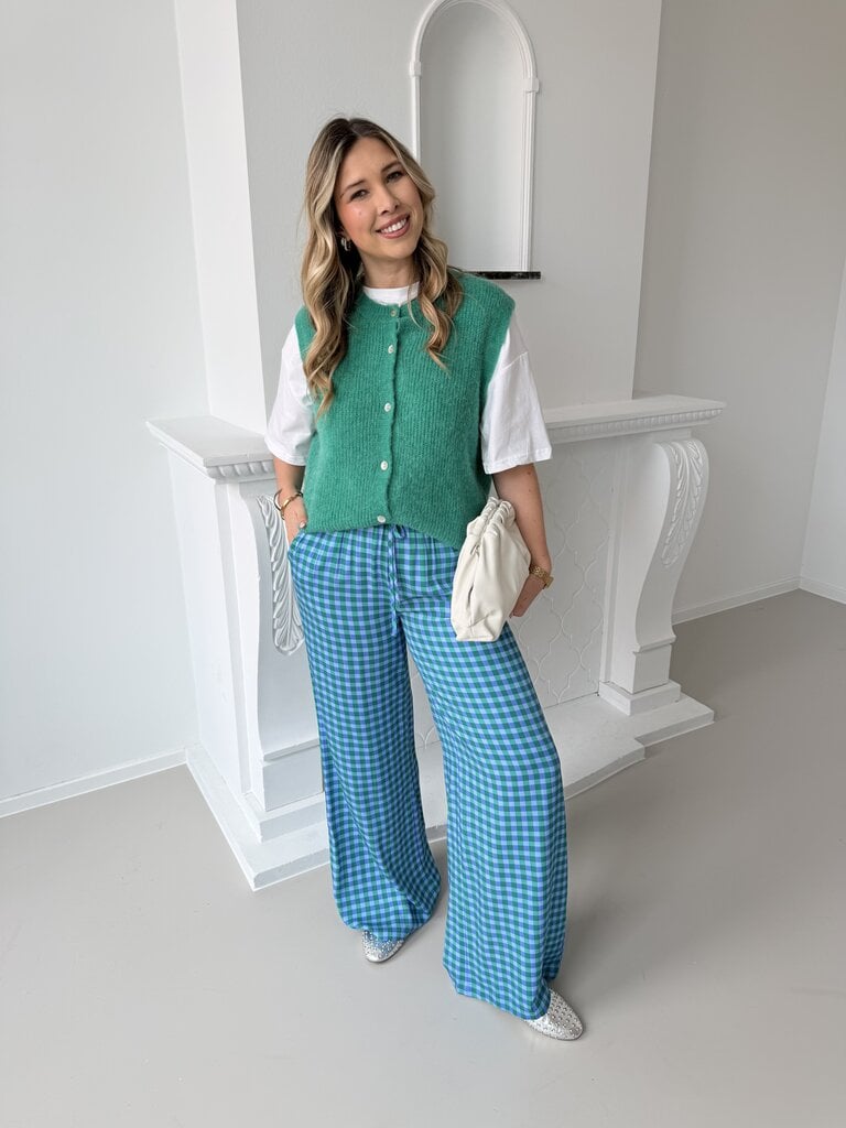 Kate pantalon blue/sea green