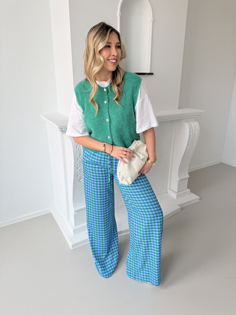 Kate pantalon blue/sea green