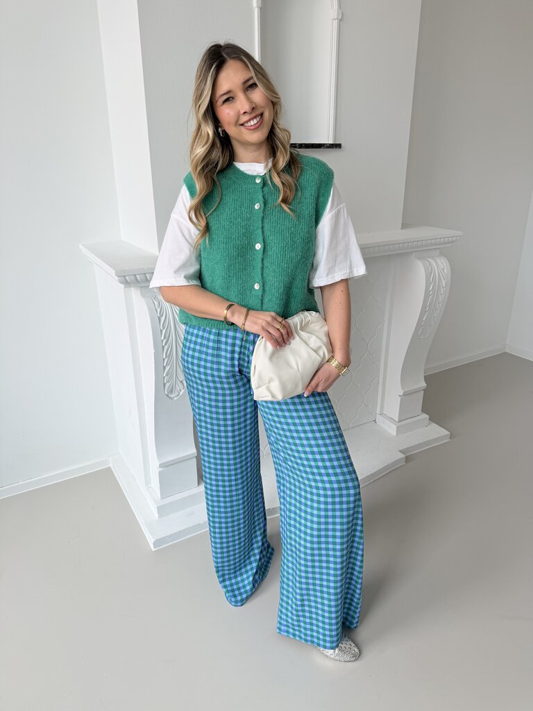Kate pantalon blue/sea green