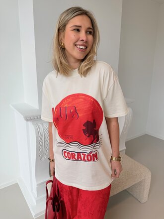 Club corazon t-shirt ecru