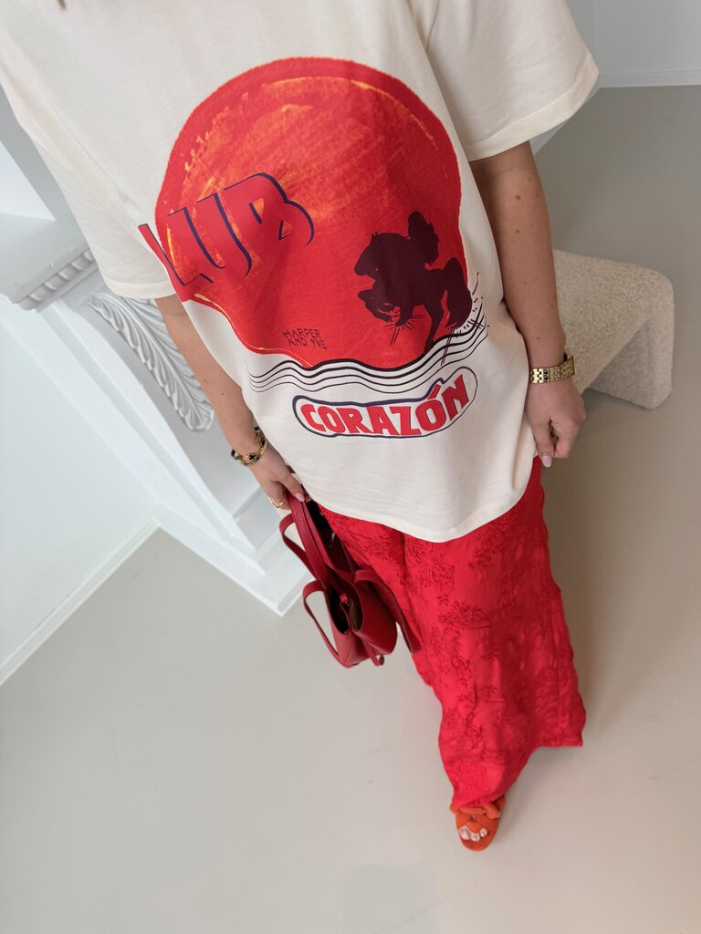 Club corazon t-shirt ecru