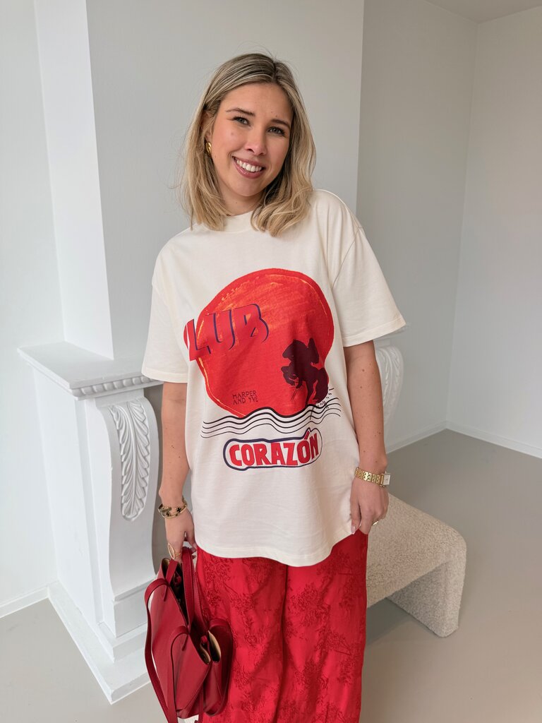 Club corazon t-shirt ecru