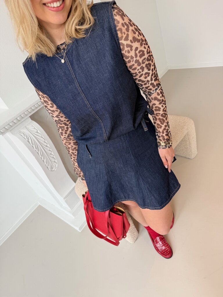 Sonnet top dark bleu denim