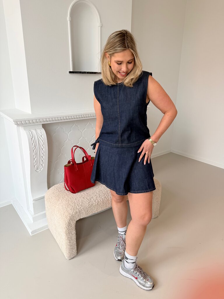 Sonnet top dark bleu denim