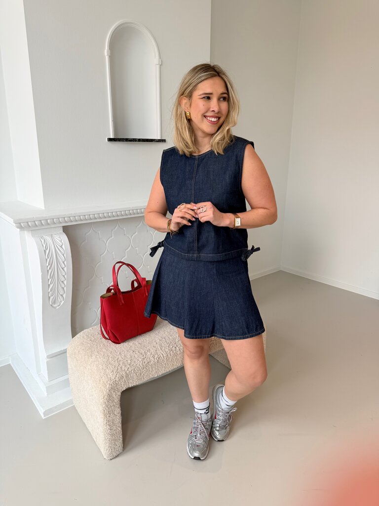 Sonnet top dark bleu denim