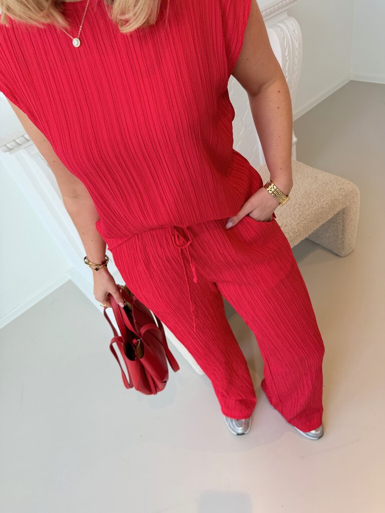 Valse pantalon red