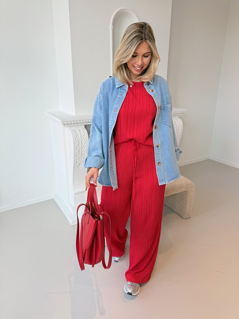 Valse pantalon red