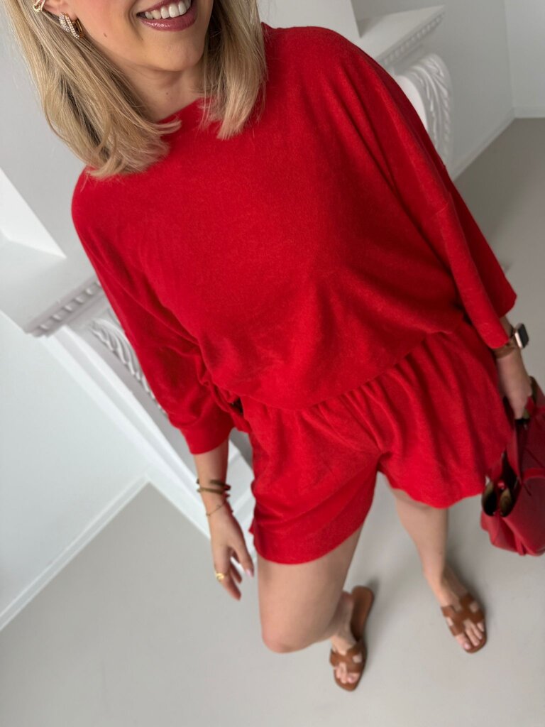 Terry shirt red