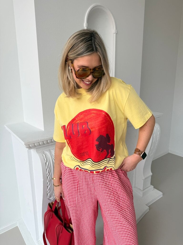 Club corazon t-shirt yellow