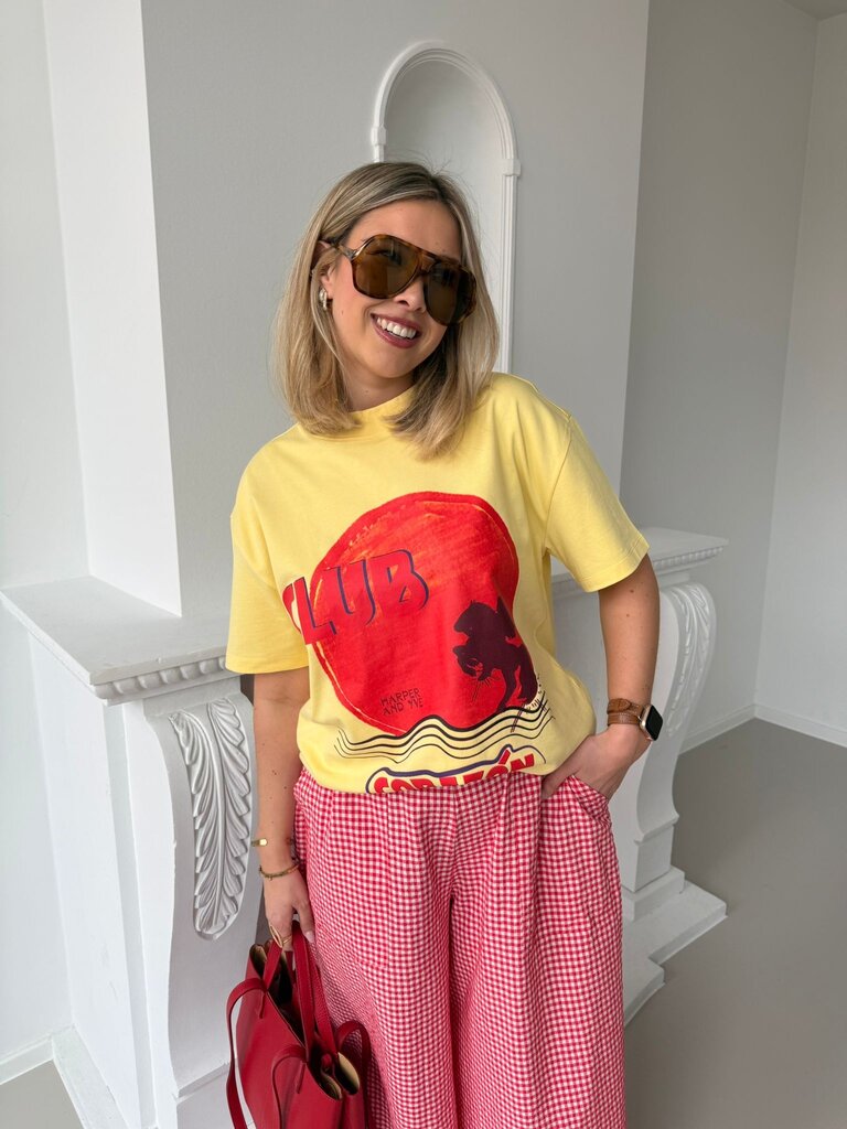 Club corazon t-shirt yellow