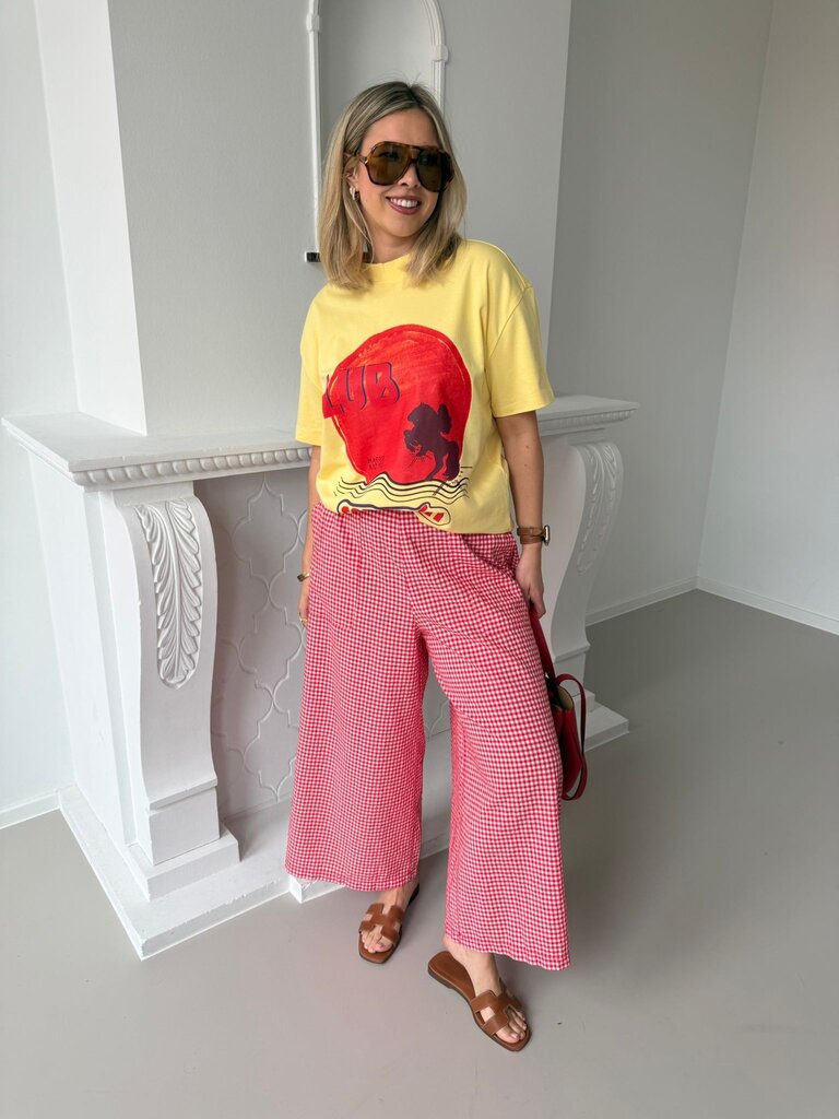 Club corazon t-shirt yellow