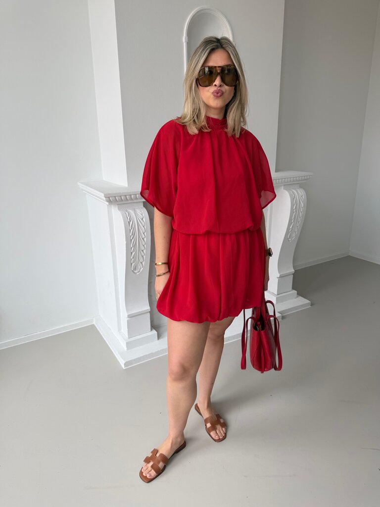 Kikki dress red